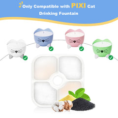 Daoxuan 16-pack cat fountain filters offers bulk value for constant pet hydration.