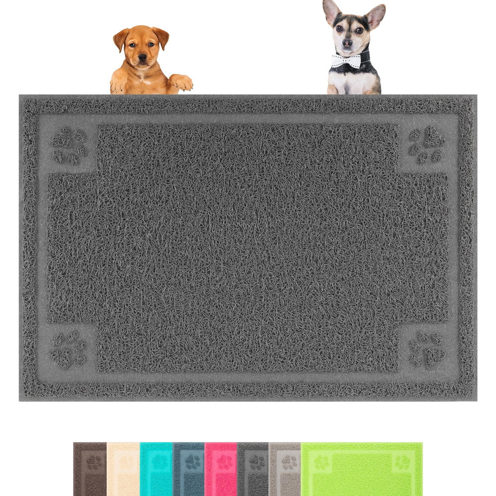 Darkyazi Pet Feeding Mat Large Coffee color with non-slip surface keeps bowls steady during meals