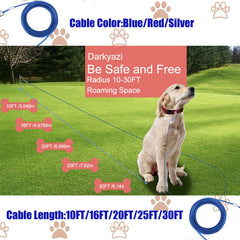 Darkyazi rotating clip prevents tangles during dog movement.