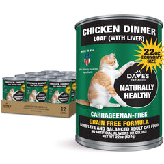 Dave's Pet Food pate-chicken-bowl shows grain-free nutrition your cat can enjoy.