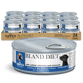 Dave's Pet Food Sensitive Stomach wet dog food can closeup with easy-to-serve texture for delicate stomachs