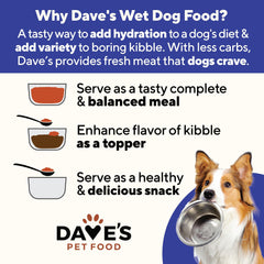 Dave's Pet Food USA-made image highlights trusted sourcing for dogs