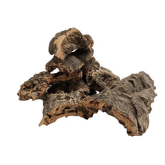 DBDPet cork bark flats closeup highlighting varied habitat-friendly shapes.