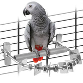 DBNESS bird perch 6-7 inch length provides sturdy footing for larger parrots.