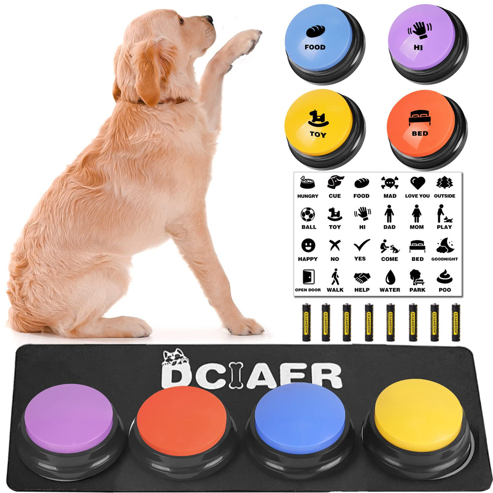 DCIAER dog buttons communication panel for quick, clear pet communication training.