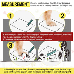 DcOaGt size 9 booties safeguard paws from snow, ice, and sharp debris.