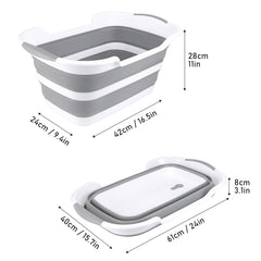 ddLUCK bath tub with drainage hole in use for quick water removal