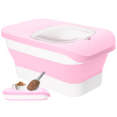 DDMOMMY dog food container with airtight lid keeps kibble fresh and moisture-free.