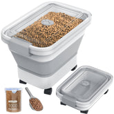 DDMOMMY dog food storage container with airtight lid keeps kibble fresh