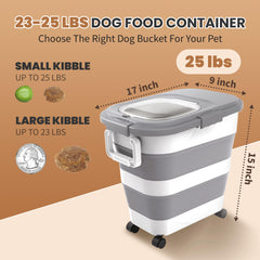 DDMOMMY dog food storage with lid keeps kibble fresh and moisture-free