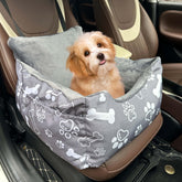 DDPODNQAK dog car seat front view showing compact fit for small to medium dogs