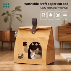 Deamoser spacious interior cat condo, roomy enough for cats of various sizes