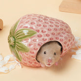 Deapeey ceramic hamster hideout offers bite-resistant shelter with easy cleaning.