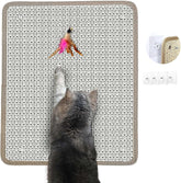 Deapher cat nail file scratcher front view demonstrates dual-action nail filing for playful grooming.