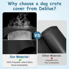 Deblue breathable oxford fabric close-up highlights lightweight material and airflow
