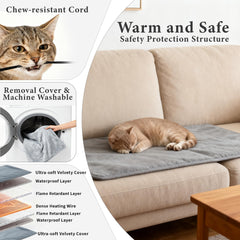 Deblue wooden cat shelter with two room divider for privacy
