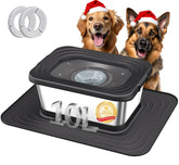 Decflow 10L dog water bowl with no-spill design for outdoor use and reduced mess.