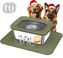 Decflow 10L dog water bowl with ample capacity for large breeds.
