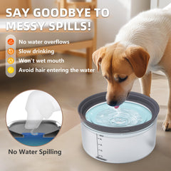 Decflow anti slip base keeps the bowl steady and floors dry