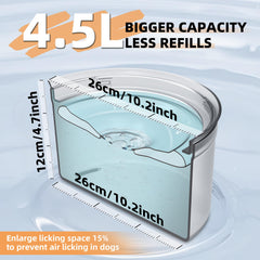 Decflow floating disk leak-proof highlights splash reduction for tidy water access.