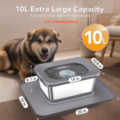 Decflow no-spill anti-splash board slows drinking and keeps floors dry.