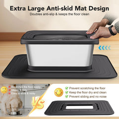 Decflow stainless steel dog bowl offers durable, easy cleaning performance.