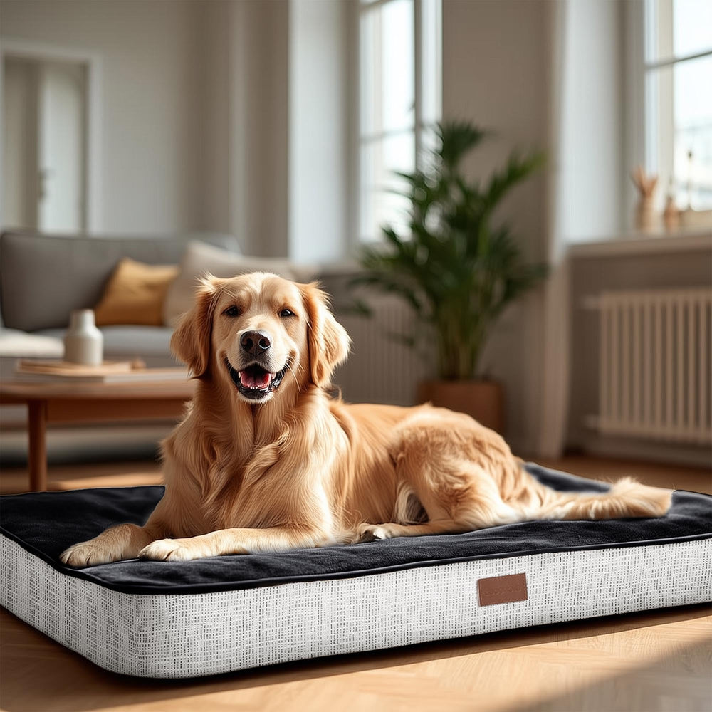 Deconovo Orthopedic Dog Bed with memory foam supports joints for restful sleep