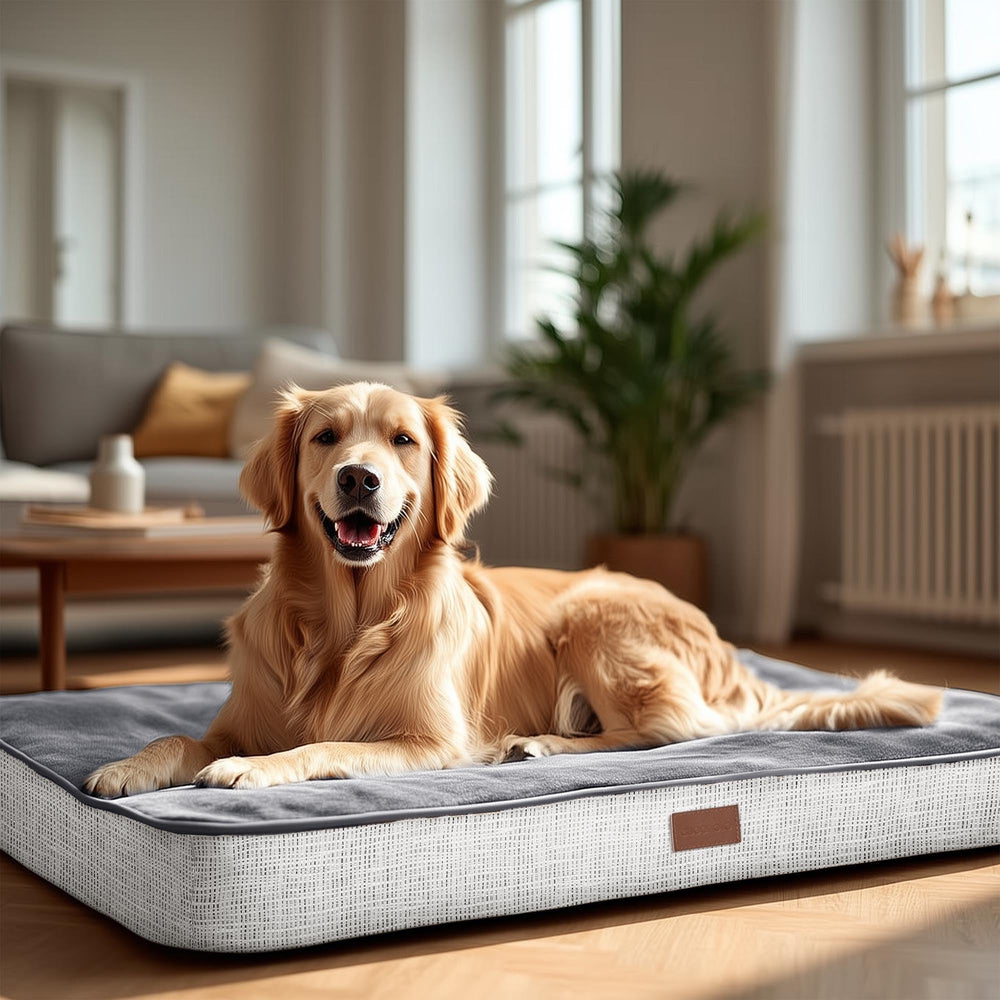 Deconovo orthopedic dog bed with memory foam cushions joints for comfort.