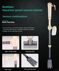 DeeKleen gravel sock guard prevents clogs during cleaning.