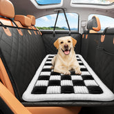 Deep Dream backseat dog bed on car seat offers a safe, comfy ride.