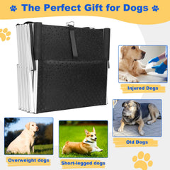 DeerGym folded-compact dog stairs store easily in trunks and closets.