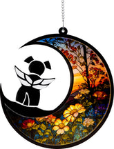 DeerZone dog memorial suncatcher front view shows vibrant print for lasting memories