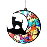 DeerZone dog memorial suncatcher glows in sunlight for pet remembrance