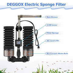 DEGGOX Upgrade bio ceramic media balls deliver robust bio filtration.