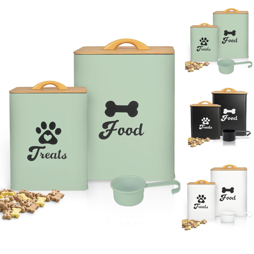 Dekosilave dog treat container large displays organized storage for up to 6-7 lbs.