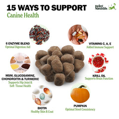 Deley Naturals dog chews close-up showing tasty texture for easy daily supplementation.