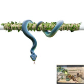 Delllala snake climbing stick extendable rod demonstrates adjustable length for versatile terrarium setups.
