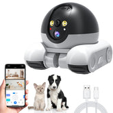 Denash Pet Camera 1080p double lens delivers comprehensive indoor monitoring with fewer blind spots.