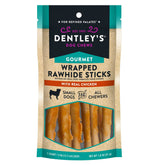 Dentley's Rawhide Twists small chicken package highlights long-lasting chew for busy dogs.