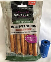 Dentley Retriever Sticks with peanut butter deliver a long-lasting, flavorful chew for dogs.
