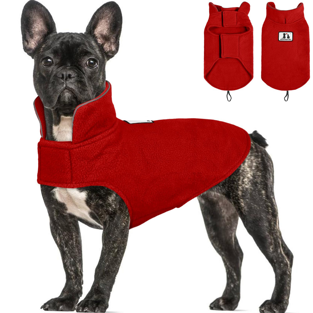 DENTRUN reversible dog coat windproof fabric for warm winter walks