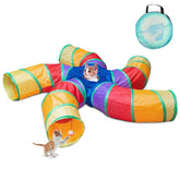 Depets cat tunnel indoor 5-way setup supports interactive play and daily exercise.