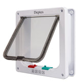 Depets medium cat door outer dimensions aid precise wall or door mounting.