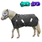 Derby Originals Nordic-Tough blanket front view shows durable waterproof exterior for cold turnout.