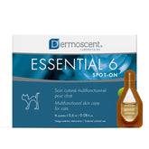 Dermoscent Essential 6 bottle-dispense demonstrates convenient spot-on delivery for cat skin care