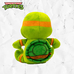Design LAB TMNT Michelangelo plush with squeaker for interactive play sessions.