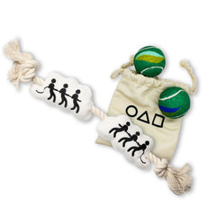 design LAB Squid Game rope toy for dogs for tug and fetch