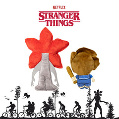 design LAB Stranger Things two-pack back view highlights plush quality and squeaker.