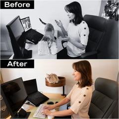 Desk Nest Cat Bed walnut-finish highlights stylish, durable wood for modern home offices.