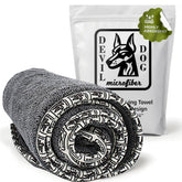 Devil Dog Microfiber small towel, 16x24, ultra-absorbent for fast dog drying.